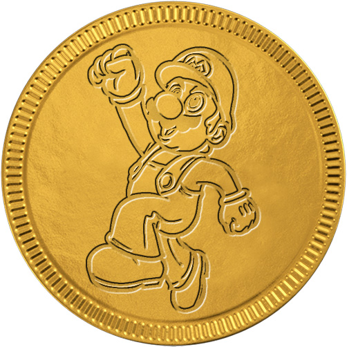 Mario Foiled Again! Chocolate Coins