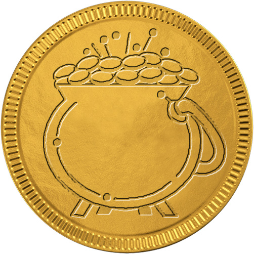 Pot of Gold Foiled Again! Chocolate Coins