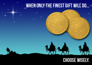 Christmas chocolate coins