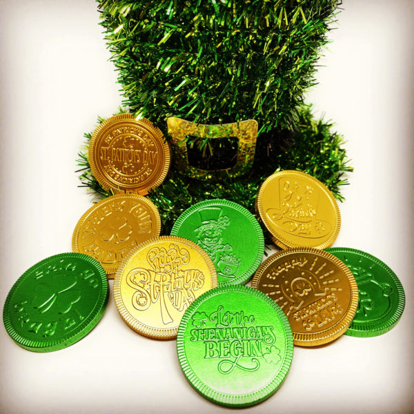 st Patricks day chocolate coins