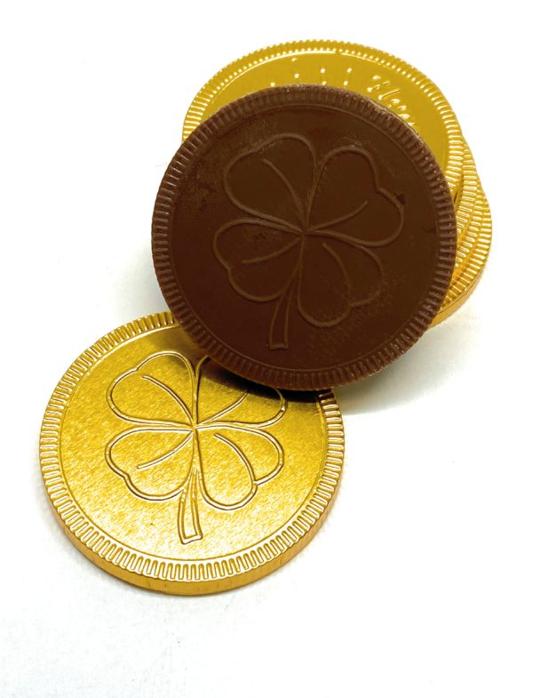 st Patricks day chocolate coins