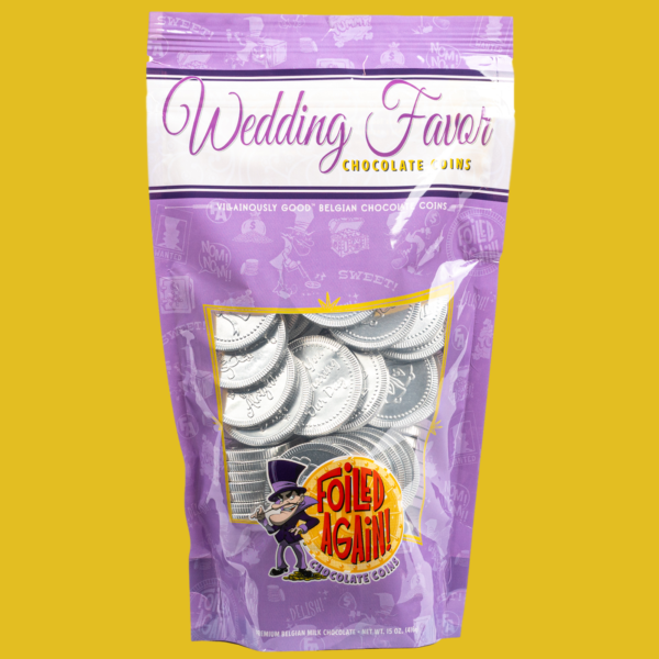 wedding favor chocolate coins