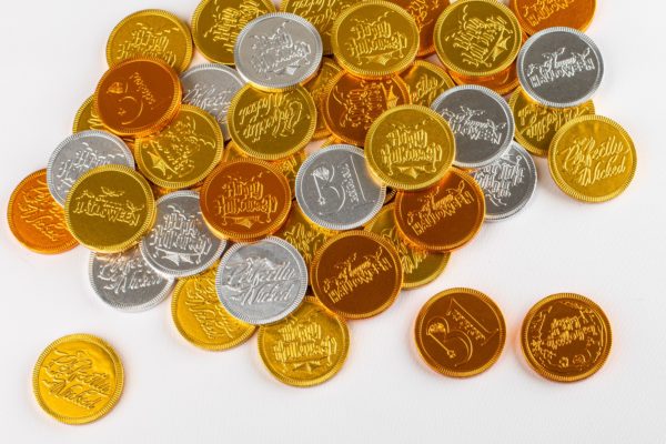 Halloween chocolate coins