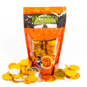 halloween chocolate coin bags