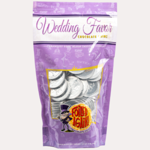 wedding favor chocolate coins