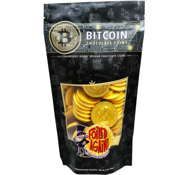 bitcoin chocolate coins candy