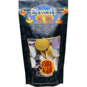 Diwali chocolate coin bags