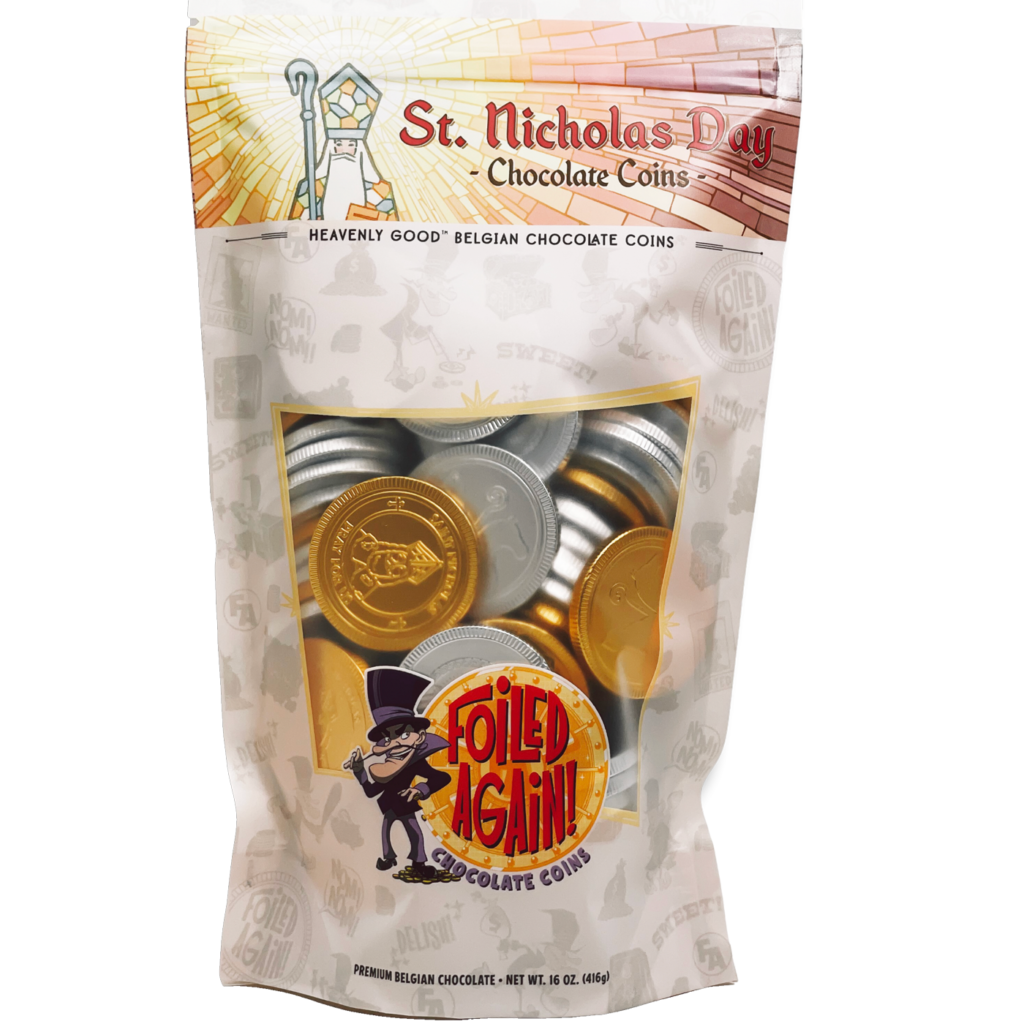 St Nicholas Day Chocolate Coins Foiled Again Chocolate Coins